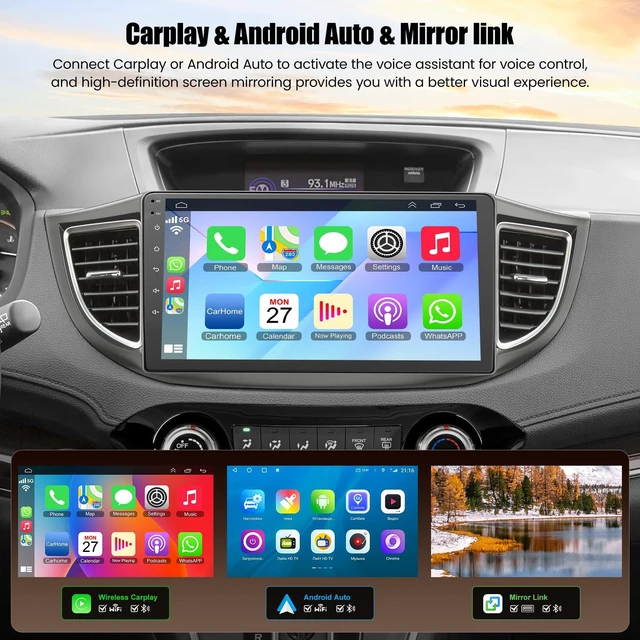 Alt view image 3 of 5 - (8Core + 128GB) Car Radio Stereo for Honda CRV 2012-2016