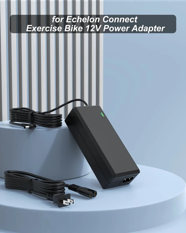 Alt view image 5 of 5 - VHBW 12V 5A Power Adapter Compatible with Echelon EX5S Bike 9.8FT Cord