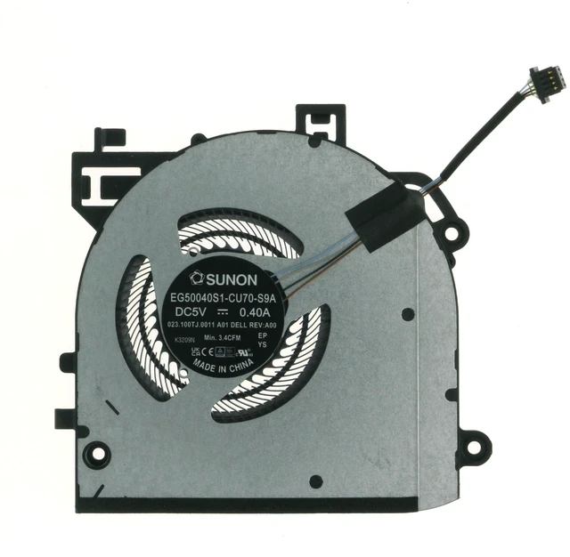 Main image of CPU Cooling Fan Replacement for Dell Latitude 5340 2-in-1, 09WH82 9WH82 023.100TJ.0011, EG50040S1-CU70-S9A, DV5V 0.4A, 4-Pin Internal Fan