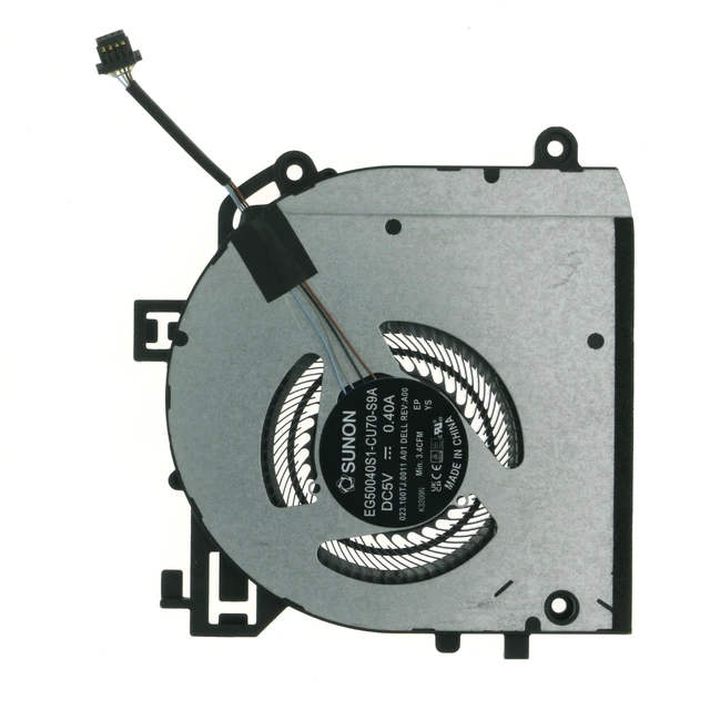 Alt view image 3 of 4 - CPU Cooling Fan Replacement for Dell Latitude 5340 2-in-1, 09WH82 9WH82 023.100TJ.0011, EG50040S1-CU70-S9A, DV5V 0.4A, 4-Pin Internal Fan