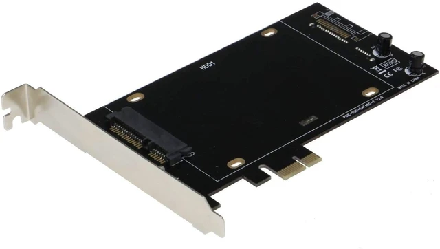 Alt view image 5 of 5 - Sedna - PCI Express (PCIe) Dual 2.5 Inch SATA III (6G) SSD Adapter (Short Double Side SSD Version) (with Built in Power Circuit, no Need SATA Power Connector, Best for Mac), SSD/HDD not Included