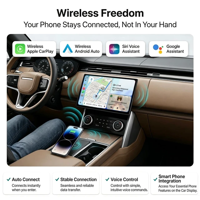 Alt view image 4 of 5 - OEM-Style Android Car Stereo for Toyota Crown S170 1999-2005, FYT7862S QLED