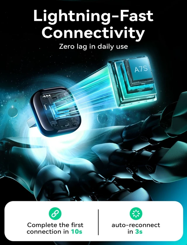 Alt view image 3 of 5 - Mavlou Wireless Carplay & Android Auto Adapter, Metal Design Mini & Stable 2-in-1 Dongle, Convert Vehicle's Wired CarPlay/Android Auto to Wireless, for iOS 10+/Android 11+ & Cars from 20