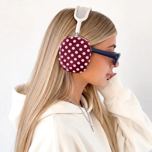 Alt view image 2 of 5 - VELVET CAVIAR Case Cover for AirPods Max 2 & 1 - Cute Protective Headphone Accesssories (Raspberry Polka Dot)