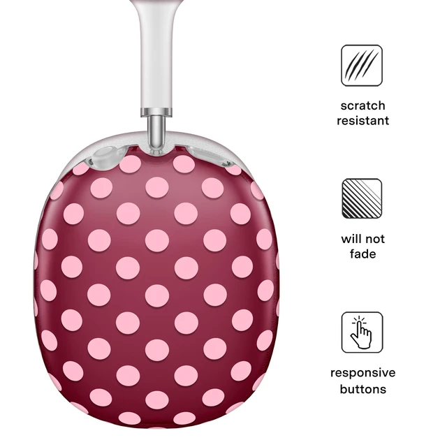 Alt view image 3 of 5 - VELVET CAVIAR Case Cover for AirPods Max 2 & 1 - Cute Protective Headphone Accesssories (Raspberry Polka Dot)