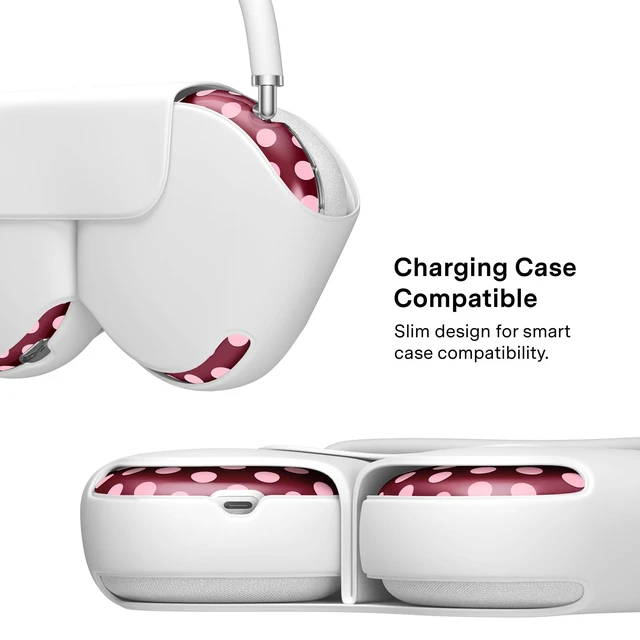 Alt view image 5 of 5 - VELVET CAVIAR Case Cover for AirPods Max 2 & 1 - Cute Protective Headphone Accesssories (Raspberry Polka Dot)