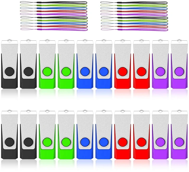 Main image of TEWENE 4GB USB Flash Drive 20 Pack Bulk USB 2.0 Thumb Drive Memorty Stick
