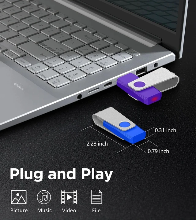 Alt view image 4 of 5 - TEWENE 4GB USB Flash Drive 20 Pack Bulk USB 2.0 Thumb Drive Memorty Stick