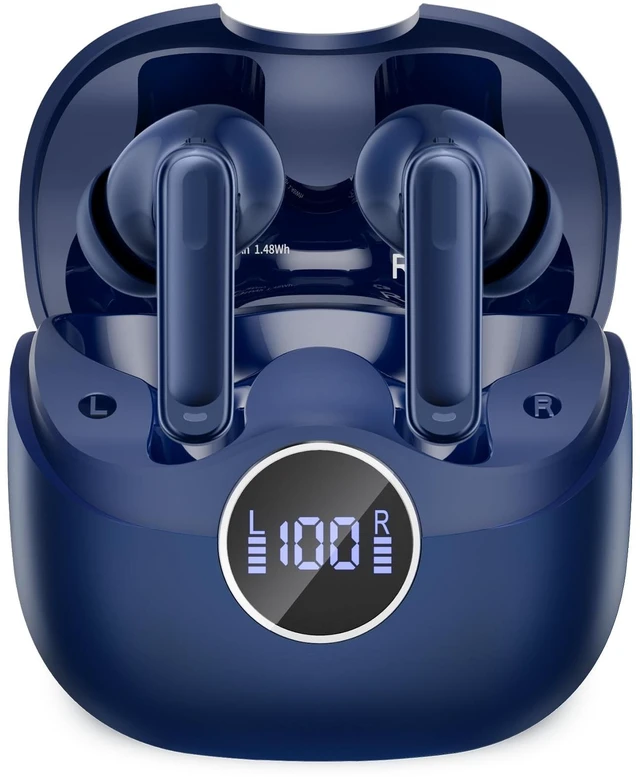 Main image of xinwld Adaptive Hybrid Active Noise Canceling 2026 Wireless Earbuds, 6 Mics ENC Clear Call Ear Buds, Hi-Res Audio Deep Bass Bluetooth 5.4 Headphones, 40H Playtime, Wireless Charging, LED