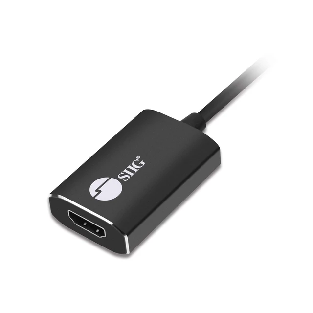 Alt view image 5 of 5 - SIIG CB-TC0C12-S1 USB Type C to 4K HDMI Cable Adapter - Thunderbolt 3 Compatible - Male to Female Converter - Reversible Plug Design - Supports 6.0Gbps Bandwidth