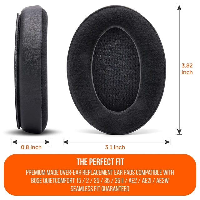 Alt view image 5 of 5 - WC PadZ QC15 - Replacement Ear Pads for Bose QuietComfort 15