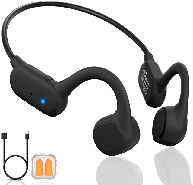 Main image of Cevinily Bone Conduction Headphones, Wireless Bluetooth 5.4 - Comfort Fit Open Ear Sport Headphones with Mic, 12Hrs Playtime, IPX5 Waterproof for Running, Cycling, Walking (Black)