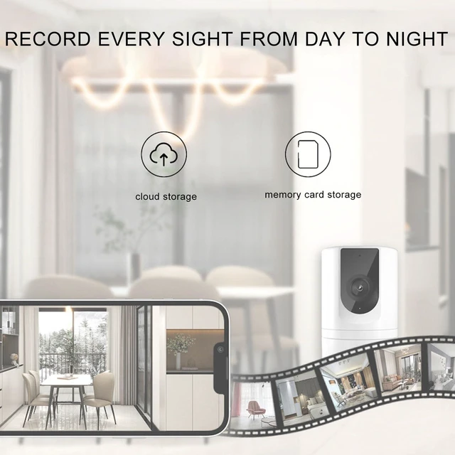 Alt view image 4 of 5 - XUMIUZIY Home Security Camera, 1080P 360 Rotation 2.4GHz Wi Fi Indoor Camera, Two Way Talk, Motion Detection, for Family, Office