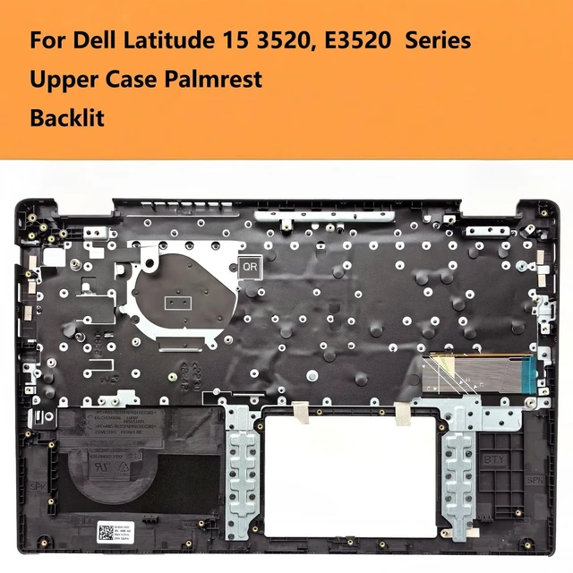 Alt view image 2 of 5 - CCGDZKJ Replacement Upper Case Palmrest for Dell Latitude 15 3520, E3520