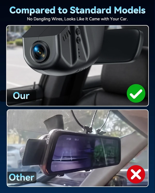 Alt view image 4 of 5 - OVAMAN OEM-Fit 4K Dash Cam for Atlas 2018-2026/Cross Sport 2020-2026, 64GB