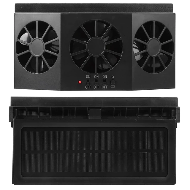 Alt view image 2 of 5 - Portable Car Cooling Fan, Car Solar Fan, Car Ventilator, for Car Ventilator