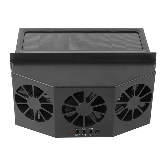 Alt view image 4 of 5 - Portable Car Cooling Fan, Car Solar Fan, Car Ventilator, for Car Ventilator
