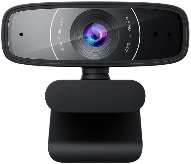 Main image of ASUS Webcam C3 1080p HD USB Camera - Beamforming Microphone, Tilt-Adjustable, 360 Degree Rotation, Wide Field of View, Compatible with Skype, Microsoft Teams and Zoom