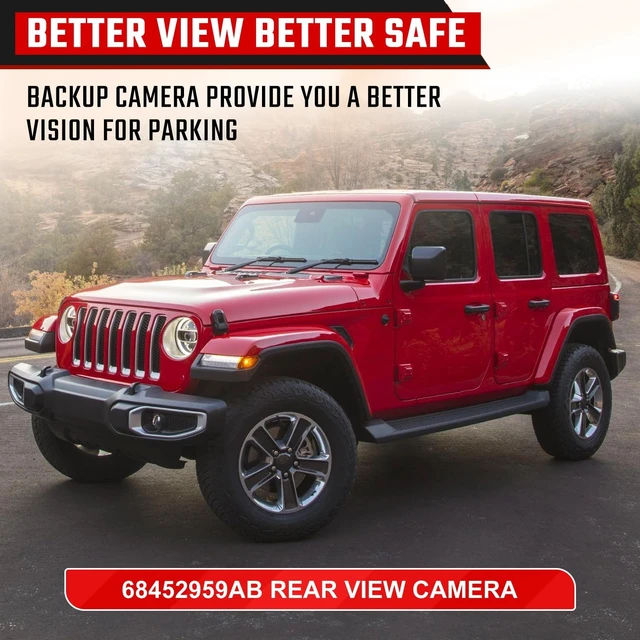 Alt view image 5 of 5 - 68452959AC Rear View Backup Assist Camera Fits for Jeep Wrangler 2018-2022