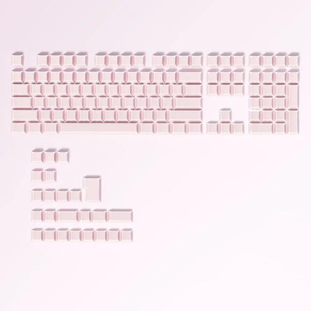 Alt view image 4 of 5 - surmen PBT Keycaps Cherry Profile for Gaming Keyboard (Shadow Pink)