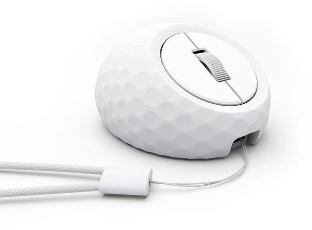 Main image of Whalices 52 Golf Mini Wireless Mouse, 2.4G & Bluetooth Rechargeable Gift