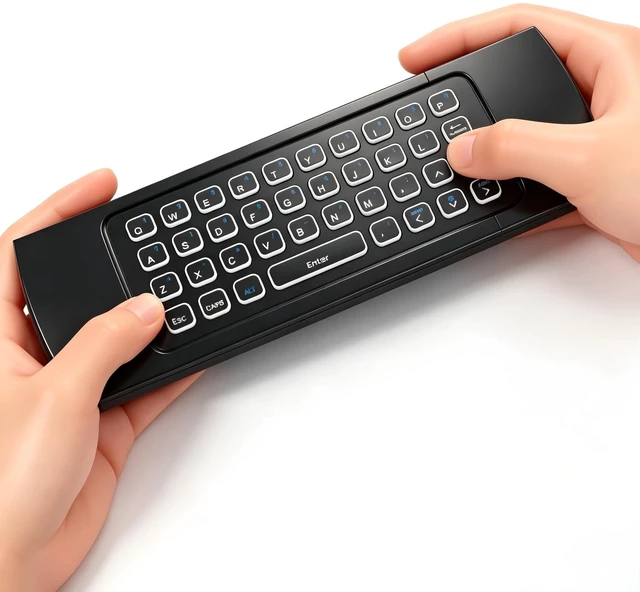 Main image of 2.4G Air Mouse & Keyboard Combo, Plug & Play 81 Keys Handheld Keypad Mouse Remote, Portable Wireless Controller for Android TV Box Projector Mini PC Home Use