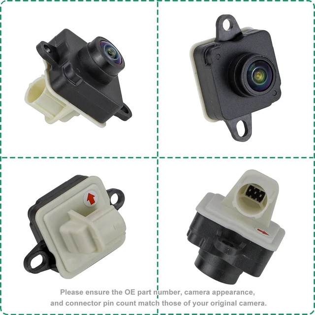 Alt view image 5 of 5 - 68627228AA Rear View Camera Replacement for Jeep Renegade 2015-2022, OE Backup Cam Replaces 00520654960 68399609AA 68509056AA by GreenYi