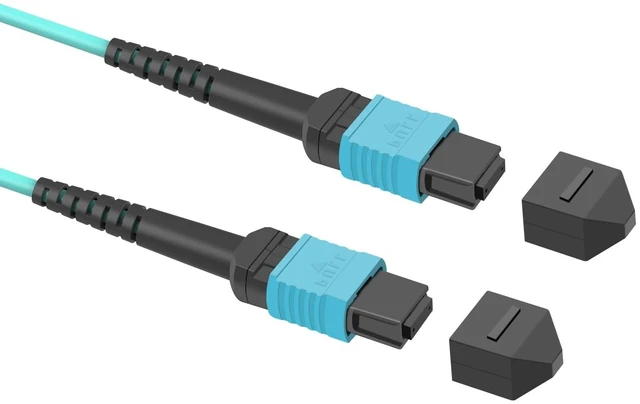 Main image of lidkew MPO-MPO 25m OM3 Fiber Patch Cable,82.5ft 12-Core Multimode Fiber Optic,LSZH Jacket Optical Cable,40G/40GBASE-SR4, MTP Compatible for QSFP+ Transceivers,Data Center