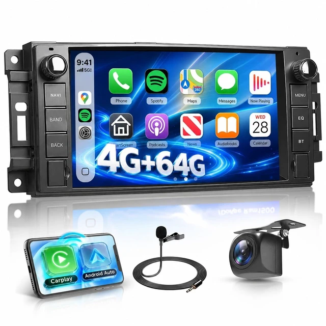 Main image of Android Car Stereo for Jeep Wrangler JK 2007-2015/Dodge Ram 1500 2009-2011