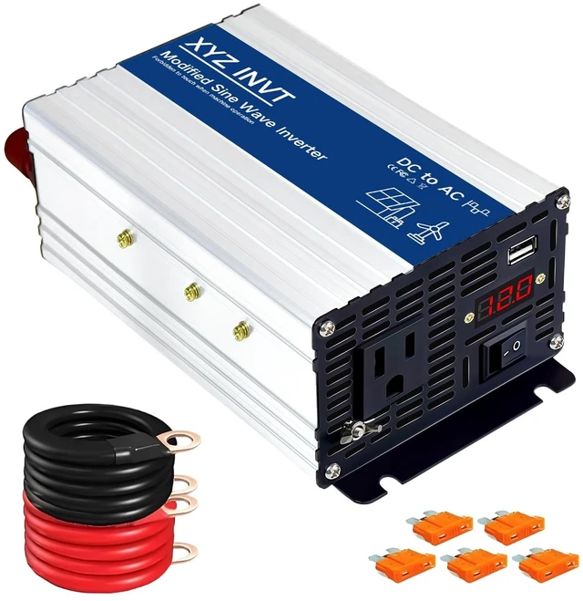 Main image of XYZ INVT 500W Power Inverter 12V DC to 110V 120V AC