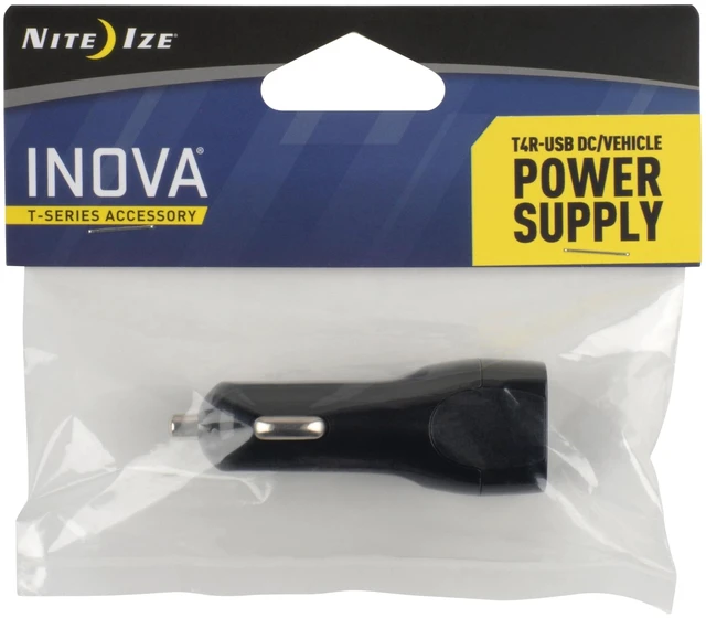 Main image of Nite Ize INOVA T4R USB DC/Vehicle Power Supply - INOVA Flashlight Adapter Charger for In-Car Charging - Reliable & Durable Car Charger