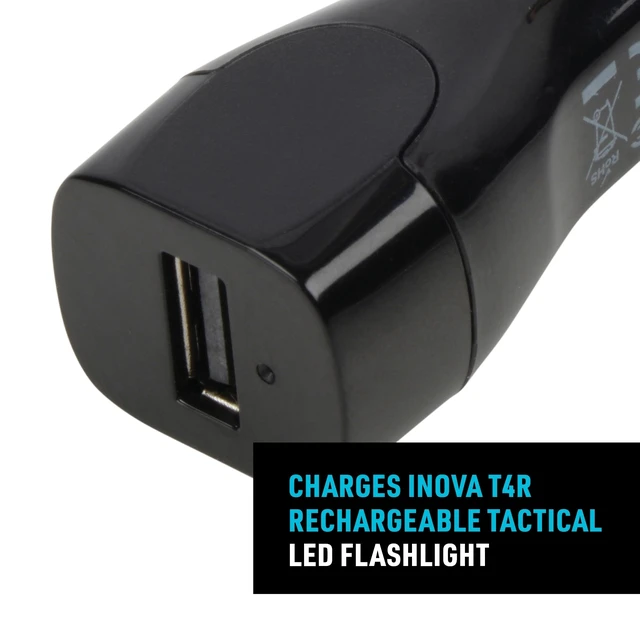 Alt view image 4 of 5 - Nite Ize INOVA T4R USB DC/Vehicle Power Supply - INOVA Flashlight Adapter Charger for In-Car Charging - Reliable & Durable Car Charger