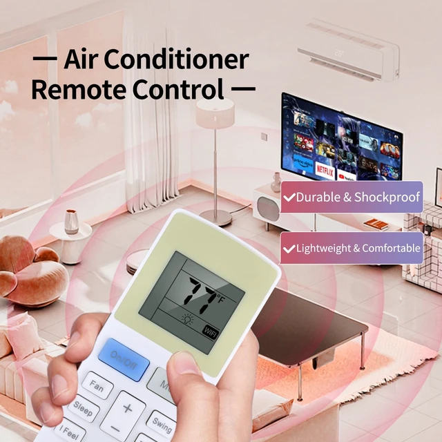 Alt view image 2 of 5 - New Replacement AC Remote Control for TOSOT Portable and Window Air Conditioner, Fit for GPC06AK-A6NNA1A, GPH10ARC-A6NNA1A, GPC05AK-A6NNA1A, GPC08ASB-A6NNA1A, GJC10BR-A6NRNJ1A (Fahrenheit Unit)