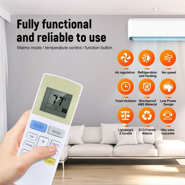 Alt view image 5 of 5 - New Replacement AC Remote Control for TOSOT Portable and Window Air Conditioner, Fit for GPC06AK-A6NNA1A, GPH10ARC-A6NNA1A, GPC05AK-A6NNA1A, GPC08ASB-A6NNA1A, GJC10BR-A6NRNJ1A (Fahrenheit Unit)