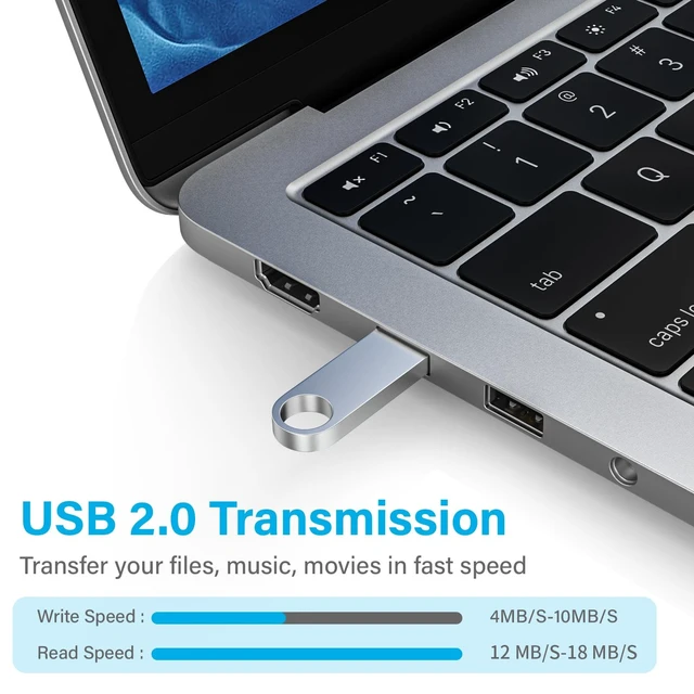 Alt view image 3 of 5 - ABLAZE 8GB Flash Drive 20 Pack, Metal USB 2.0 Thumb Drives with Keychains