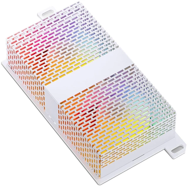 Main image of XROLAND Cooling Fan Memory Active Heatsink Cooling Solution for DDR DDR2 DDR3 DDR4 DDR5 Cooler RAM Enhances Performances and Stability, Size:Approx.120x62x28mm, White RGB Sync Version