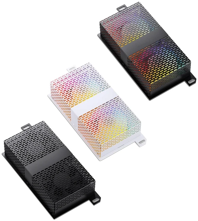 Alt view image 2 of 5 - XROLAND Cooling Fan Memory Active Heatsink Cooling Solution for DDR DDR2 DDR3 DDR4 DDR5 Cooler RAM Enhances Performances and Stability, Size:Approx.120x62x28mm, White RGB Sync Version
