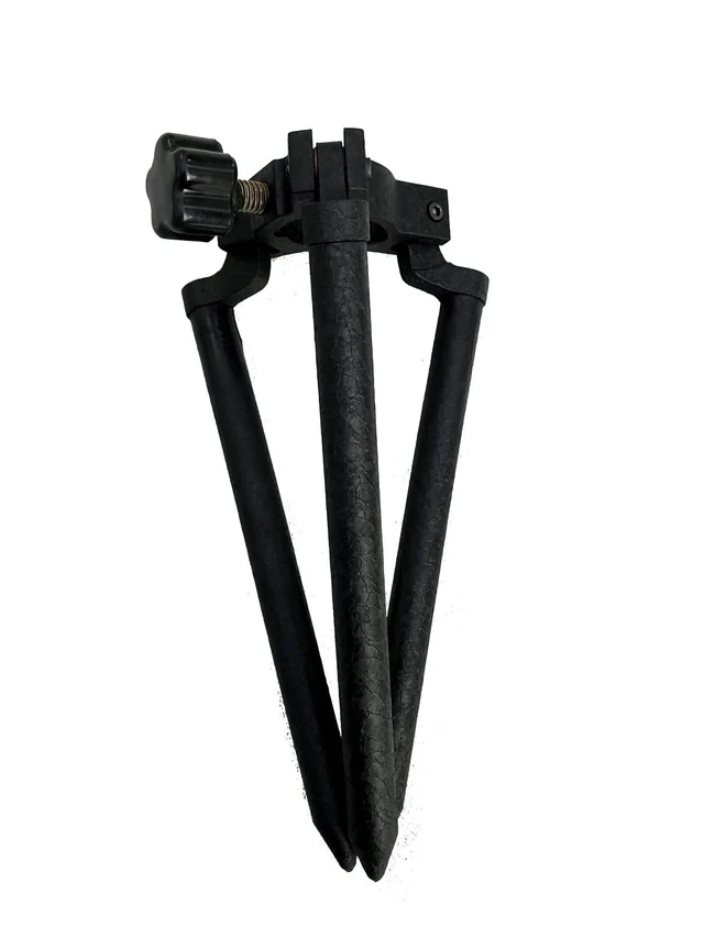 Alt view image 5 of 5 - Mini Prism Tripod, Aluminum 10" Legs Mini Bipod Tripod Accepts Prism Pole Survey Pole OR Surveying Prism & Prism Rod