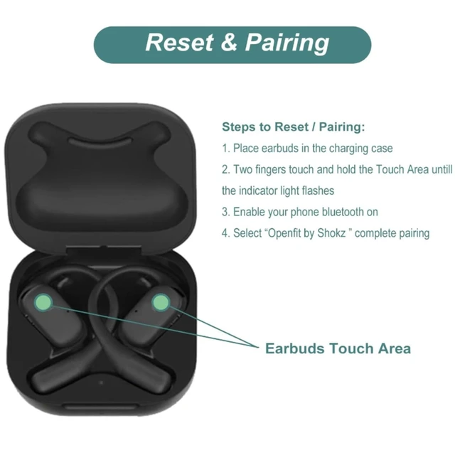 Alt view image 3 of 5 - Denash Charging Case Replacement for T910,ABS Headphones Charging Case with LED Indicator,USB C Earbuds Charger