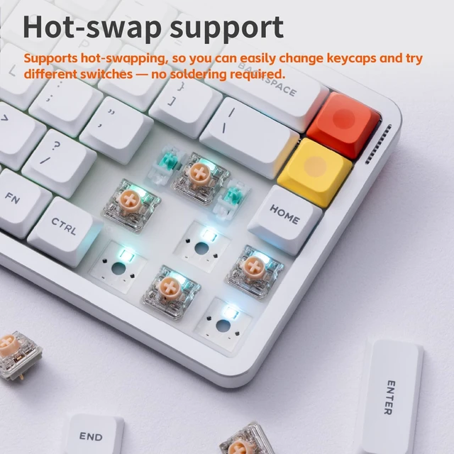 Alt view image 4 of 5 - nuphy Air65 V3 Wireless Mechanical Keyboard with Multifunctional knob
