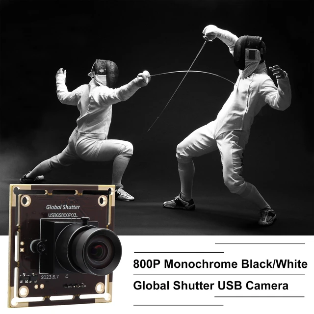 Alt view image 4 of 5 - IFWATER 120fps High Speed Global Shutter USB Camera,800P@120fps 480P@210fps No Distortion Monochrome Lens,UVC Plug and Play for PC Laptop Android Lightburn Robotics 3D Printing Motion Capture