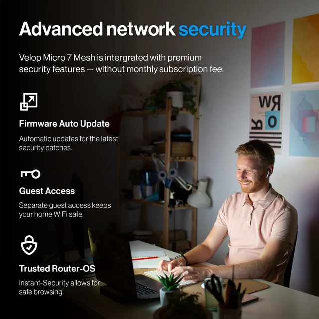 Alt view image 4 of 5 - Linksys Velop Micro 7 Dual-Band BE5000 Wi-Fi 7 Mesh System ^^ 4 WiFi Streams up to 5 Gbps ^^ 2200 sq.ft. Coverage ^^ Supports Internet Plans up to 2.5 Gbps ^^ 1-Pack
