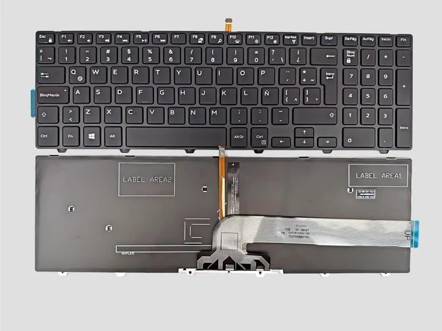 Main image of Replacement Keyboard Latin Spanish Keyboard for Dell Inspiron 15 3000 Series 3542 3543 3552 3558 3559,15 5000 Series 5542 5547 5548 5557 5558 5559,17 5000 Series 5748 5749 5755 Laptop with Backlit