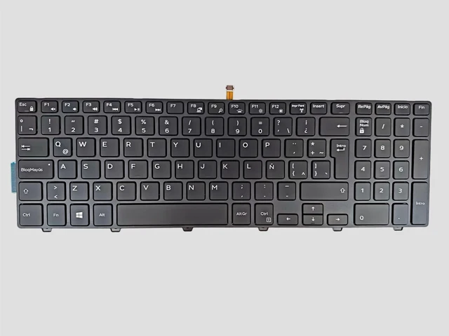 Alt view image 2 of 3 - Replacement Keyboard Latin Spanish Keyboard for Dell Inspiron 15 3000 Series 3542 3543 3552 3558 3559,15 5000 Series 5542 5547 5548 5557 5558 5559,17 5000 Series 5748 5749 5755 Laptop with Backlit