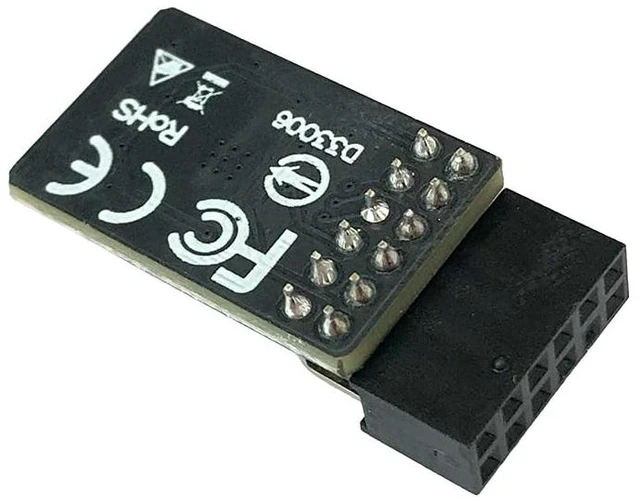Alt view image 3 of 5 - Zahara PM2.0 SPI V2 TPM Module(12pin-1) SLB9672 for GIGABYTE X870E
