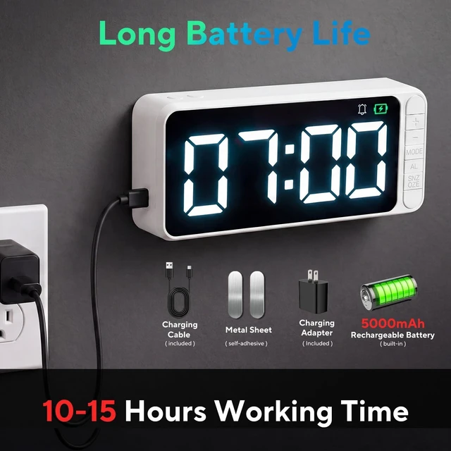Alt view image 2 of 5 - Camera Clock 4K WiFi Hidden Camera Nanny Cam with Remote View Motion Alerts