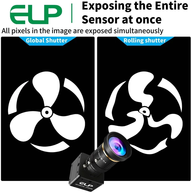 Alt view image 3 of 5 - ELP 5MP 60FPS Global Shutter USB3.0 Camera Manual Zoom Webcam for Computer UVC USB3.0/2.0 CS Mount PC Camera High Speed Lightburn Cameras Varifocal Webcamera 5-50mm 10X Zoom Close-up Cam for Laptop