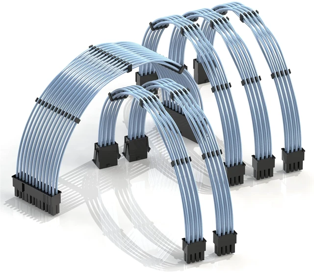 Main image of LINKUP ATX 24-Pin PSU Extension Cable ^^ 30cm, Blue