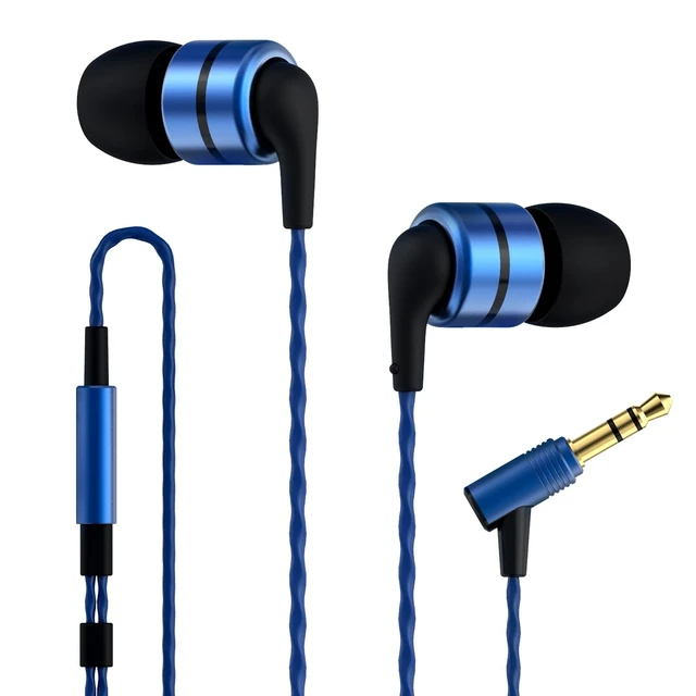 Main image of SoundMAGIC E80 Wired Earbuds, No Mic, Wide Soundstage, 3.5mm Jack, Blue