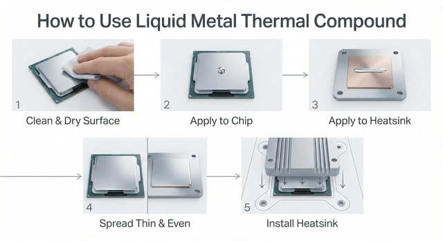 Alt view image 5 of 5 - PolarTronix Liquid Metal Thermal Paste(5 Gram) - Multiple Applications + Liquid Metal Shield (5ml) Bundle - for PS5, PC, CPU, GPU, Laptop Eco Pack and 5 ML Shield